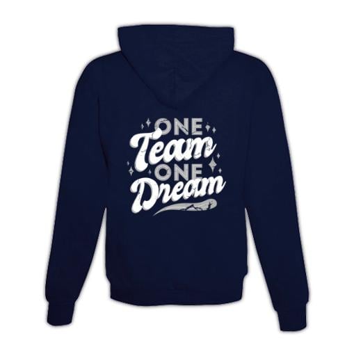 JoyLine Hoodie mit Zipper One Team Unisex Grösse: XXL, Farbe: Dunkelblau