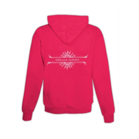 JoyLine Hoodie mit Zipper Hakuna matata Unisex Grösse: XL, Farbe: Pink