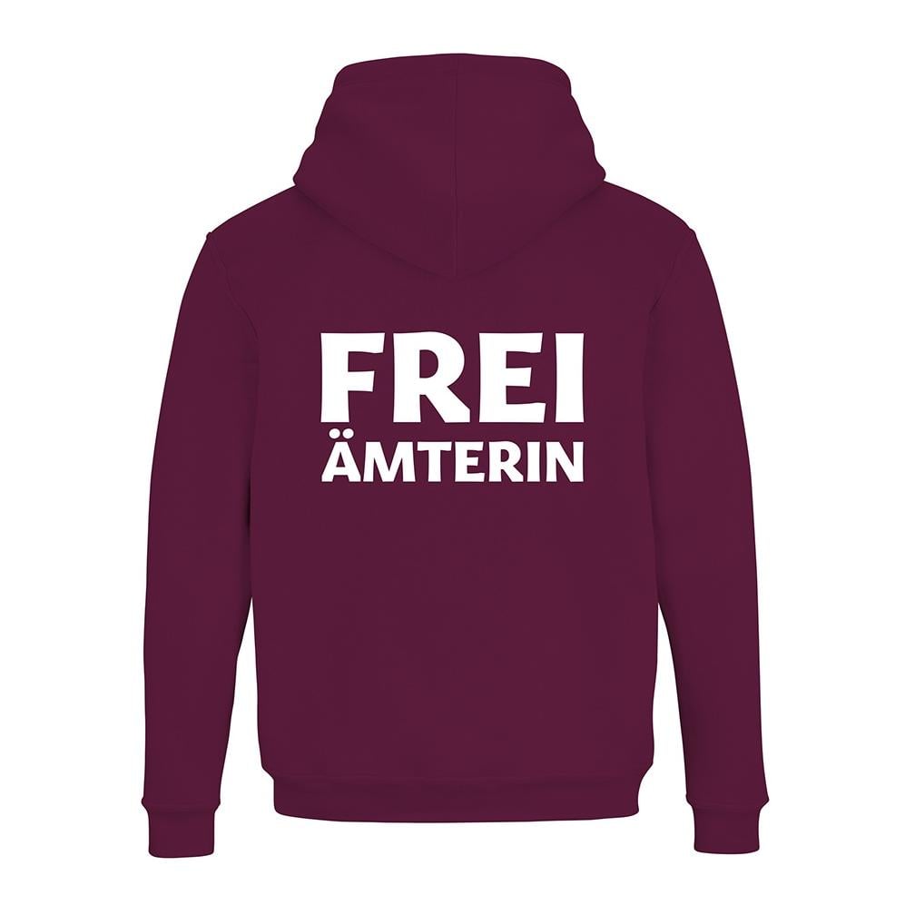 JoyLine Hoodie mit Zipper Freiämterin Unisex Grösse: M, Farbe: Burgundy