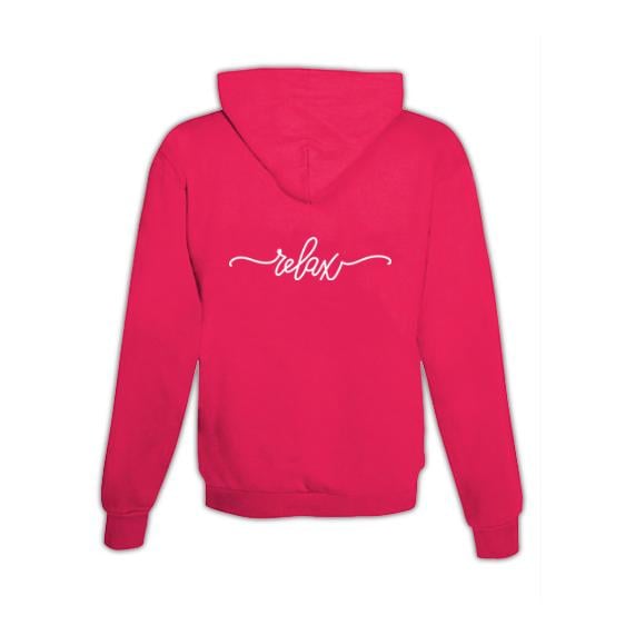 JoyLine Hoodie mit Zipper Relax Unisex Grösse: XL, Farbe: Pink