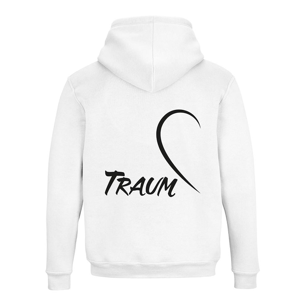 JoyLine Hoodie mit Zipper Traum Unisex Grösse: S, Farbe: Weiss