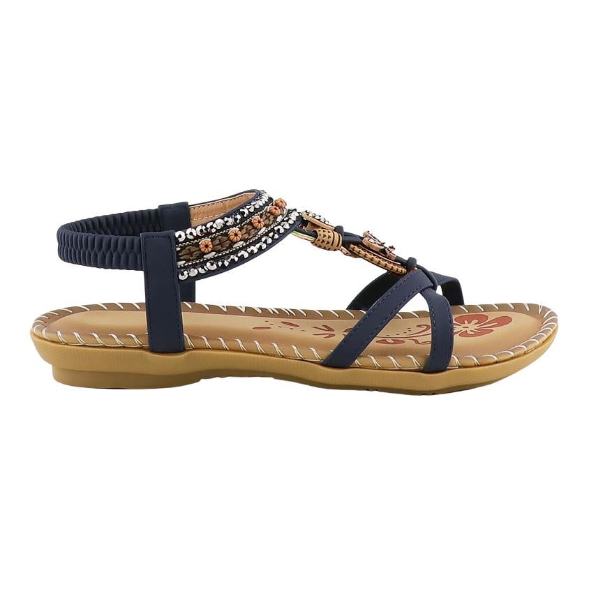 JoyFeet Sommersandale Retro Damen Grösse: 36, Farbe: Blue