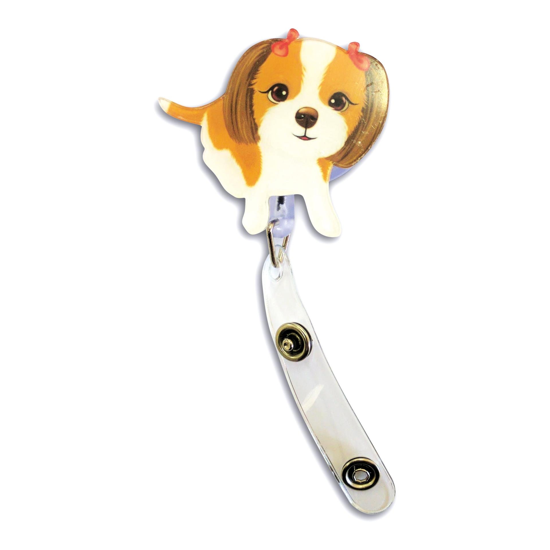 Schwesternuhr Badge-Halter Motiv Inhalt: 1 Stk., Farbe: Hund