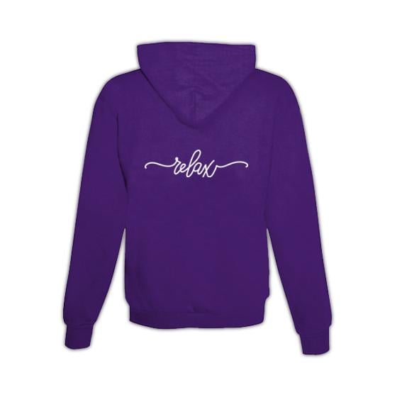 JoyLine Hoodie mit Zipper Relax Unisex Grösse: M, Farbe: Lila