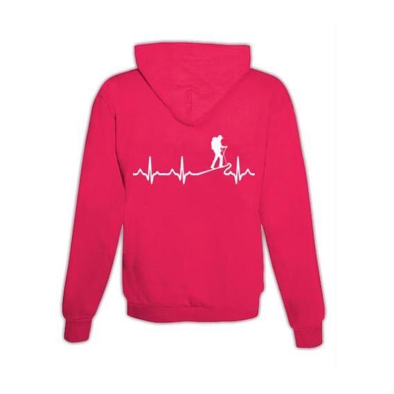 JoyLine Hoodie mit Zipper Hiking Unisex Farbe: Pink, Grösse: M