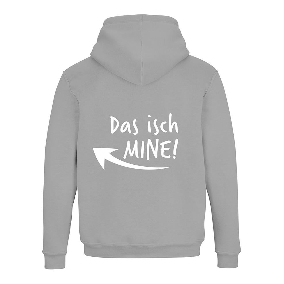 JoyLine Hoodie mit Zipper Das isch Mine Unisex Grösse: L, Farbe: Grau