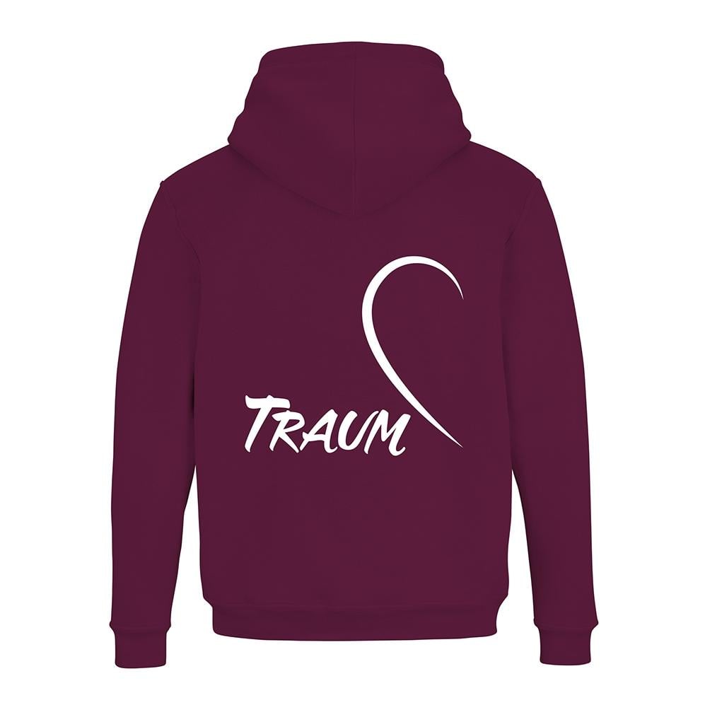 JoyLine Hoodie mit Zipper Traum Unisex Grösse: M, Farbe: Burgundy