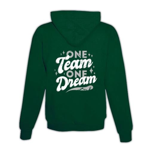 JoyLine Hoodie mit Zipper One Team Unisex Grösse: L, Farbe: Grün