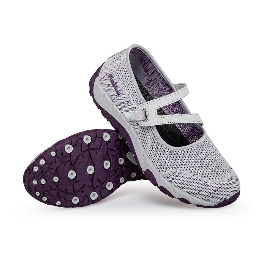 JoyFeet Spangenballerina Trekking Farbe: Hellgrau, Schuhgrösse Damen: 40