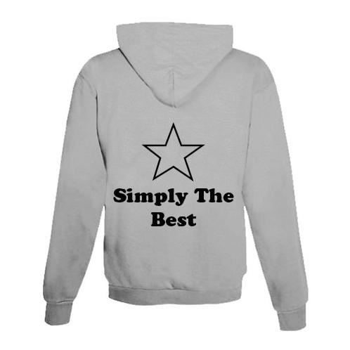 JoyLine Hoodie mit Zipper The Best Unisex Grösse: L, Farbe: Grau