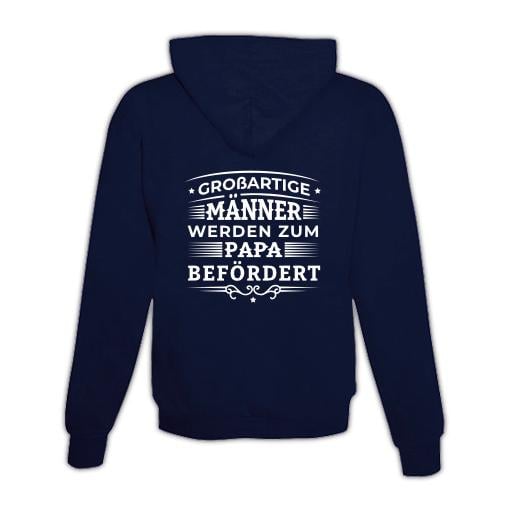 JoyLine Hoodie mit Zipper Grossartige Männer Unisex Farbe: Dunkelblau, Grösse: L