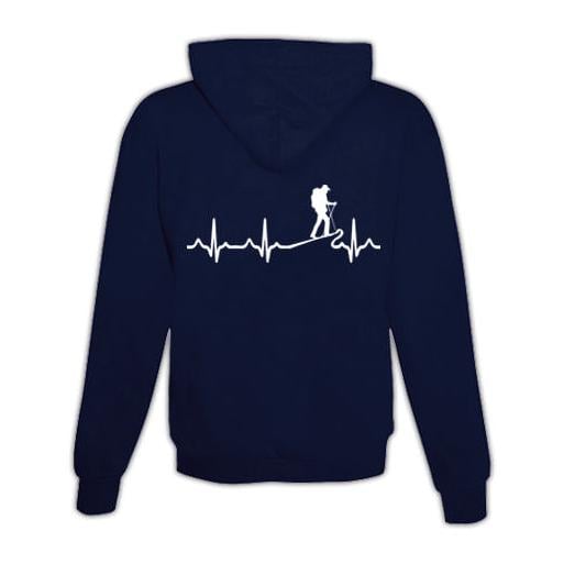 JoyLine Hoodie mit Zipper Hiking Unisex Grösse: XXL, Farbe: Dunkelblau