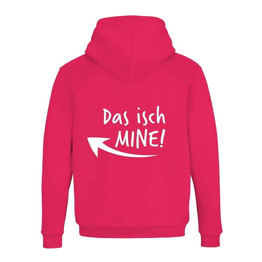 JoyLine Hoodie mit Zipper Das isch Mine Unisex Grösse: XL, Farbe: Pink