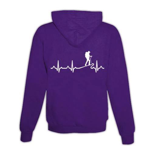 JoyLine Hoodie mit Zipper Hiking Unisex Farbe: Lila, Grösse: XL