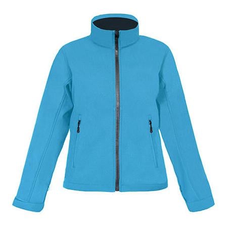 JoyLine Softshell Jacke C+für Damen Grösse: S, Farbe: Glacier-deepsea