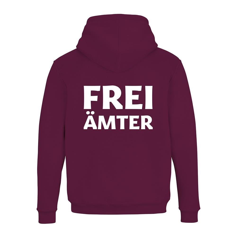 JoyLine Hoodie mit Zipper Freiämter Unisex Farbe: Burgundy, Grösse: S